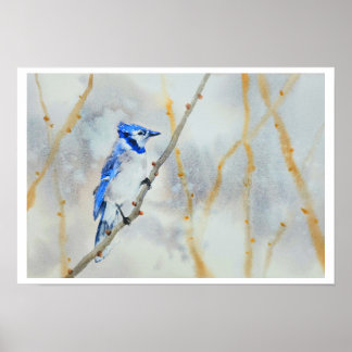 Póster Hermoso poster de pintura acuarela