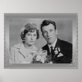 Póster Hermoso poster fotográfico personalizado de borde 