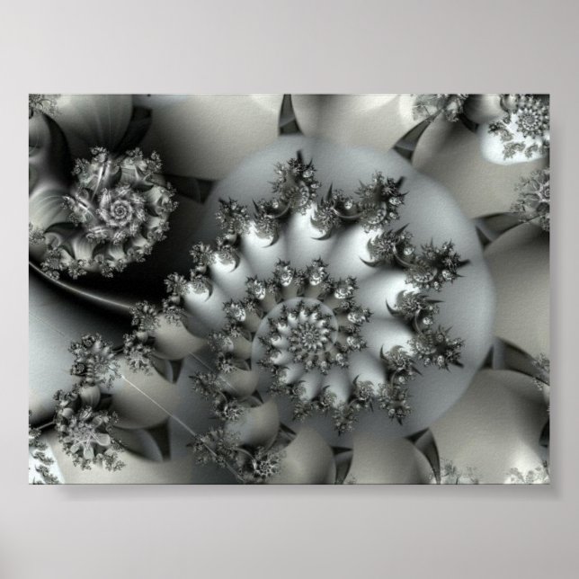 Póster Hermoso poster fractal (Frente)
