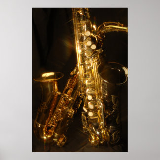 Póster Hermoso Poster Saxaphone