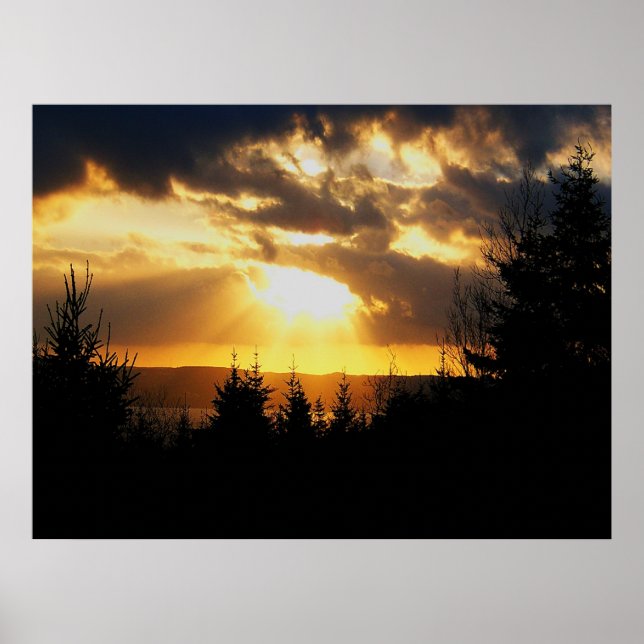 Póster Hermoso Poster Sunrise (Frente)