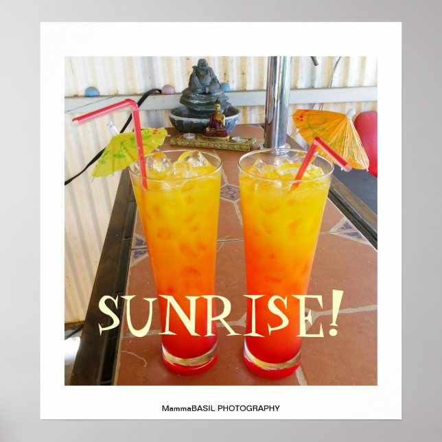 Póster ¡Hermoso Poster Sunrise! (Frente)