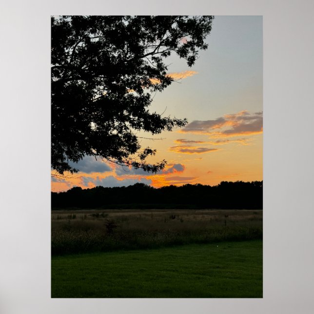 Póster Hermoso Poster Sunset (Frente)