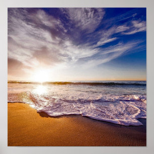 PÓSTER HERMOSO POSTER TROPICAL DEL OCÉANO DE LA PLAYA