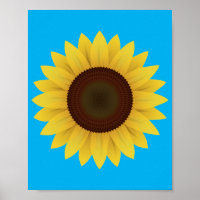 Hermoso Poster veraniego de girasol