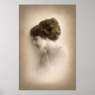 Póster Hermoso retrato de dama victoriana