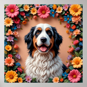 Póster Hermoso retrato de perro