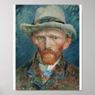 Póster Hermoso retrato de Van Gogh