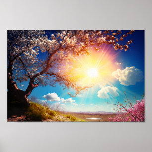 Póster Hermoso Sunny Bright Day Art