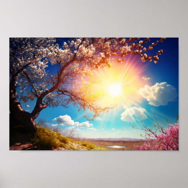 Póster Hermoso Sunny Bright Day Art (Frente)