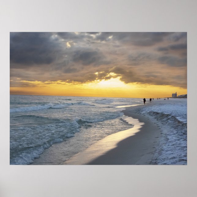 Póster Hermoso Sunset en Pensacola Beach, Florida (Frente)