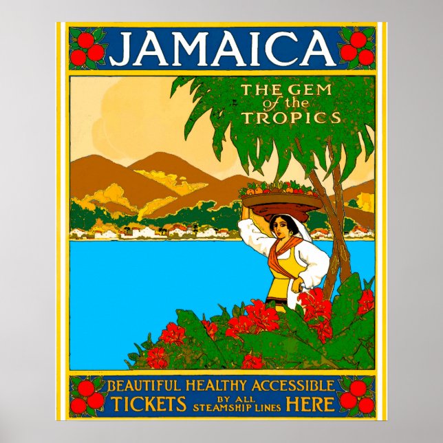 Póster Hermoso viaje a Jamaica (Frente)