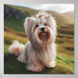 Póster Hermoso Yorkshire Terrier