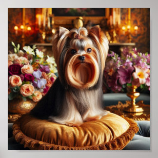 Póster Hermoso Yorkshire Terrier