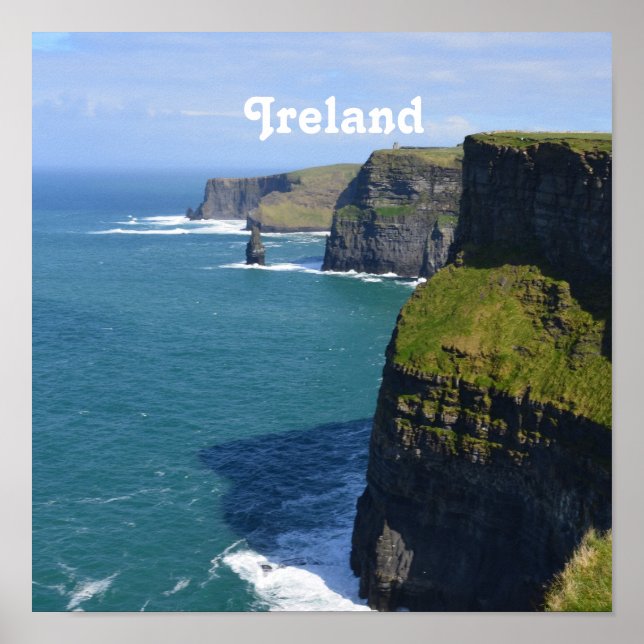 Póster Hermosos acantilados de Moher (Frente)
