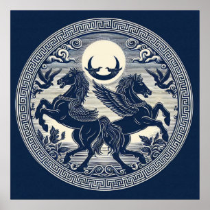 Póster Hermosos caballos místicos 51