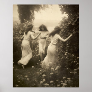 Póster Hermosos chicas vintage