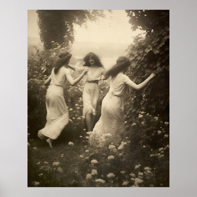 Póster Hermosos chicas vintage (Frente)