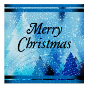 Póster Hermosos Navidades blancos