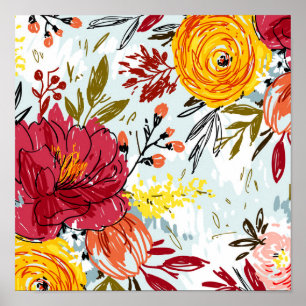 Póster Hermosos Rosas