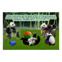 Hermosos salmos de las Escrituras Panda 16:11: Glo