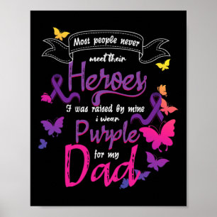 Póster Hero Dad Noviembre Conciencia sobre el cáncer de p