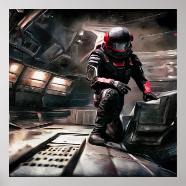 Póster Héroe de SF a bordo 3 (Frente)