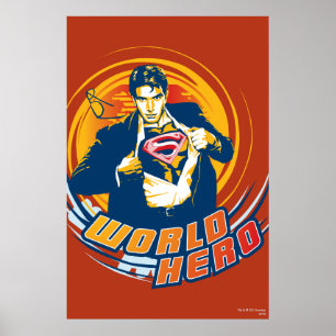 Póster Héroe del Mundo Superman