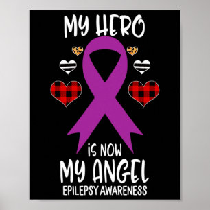 Póster Héroe del Recuerdo de Conciencia sobre la Epilepsi