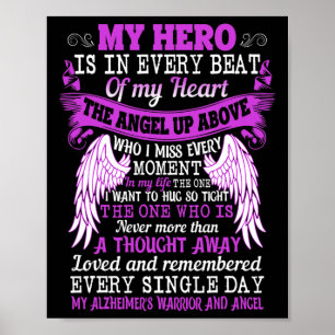 Póster Héroe Es Ángel Del Corazón Pensamiento Alzheimerhe