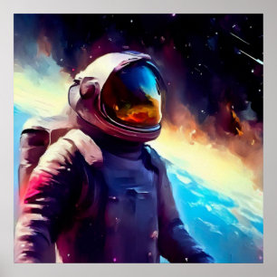 Póster Héroe espacial SF 1