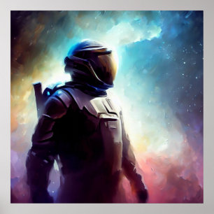 Póster Héroe espacial SF 3