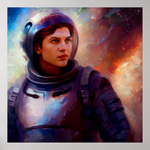 Póster Héroe espacial SF 4