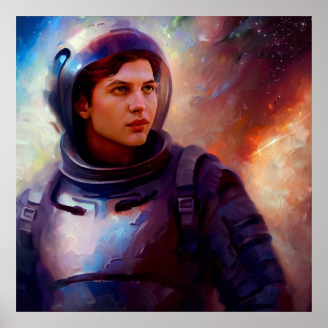 Póster Héroe espacial SF 4 (Frente)