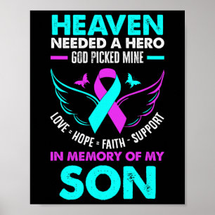 Póster Héroe necesitado del cielo, Dios eligió a mi hijo