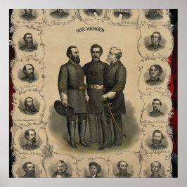 Póster Héroes de la guerra civil