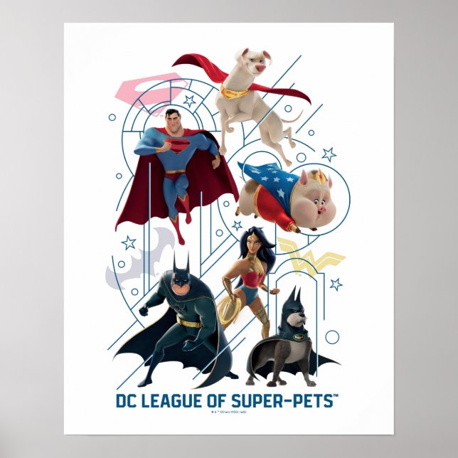 Póster Héroes de la Trinidad y Tobago y superMascotas (Frente)