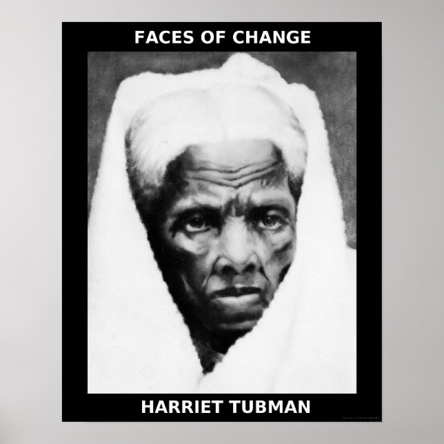 Póster Héroes del Mes de la Historia Negra - Harriet Tubm (Frente)