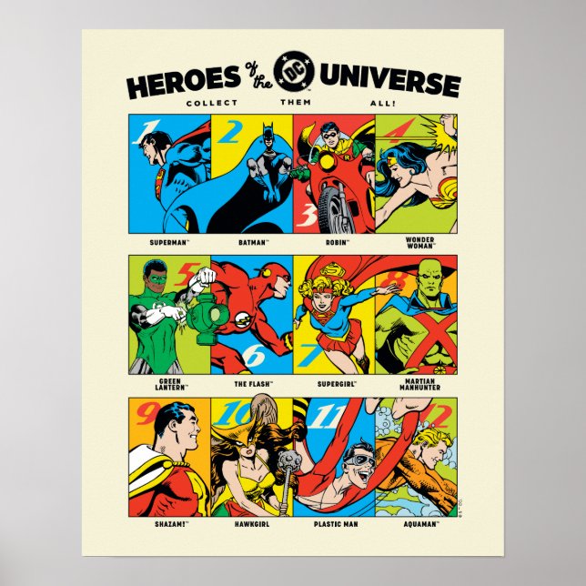 Póster Héroes del Universo DC™ (Frente)