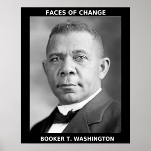 Póster Héroes negros del mes de la historia - Booker T.