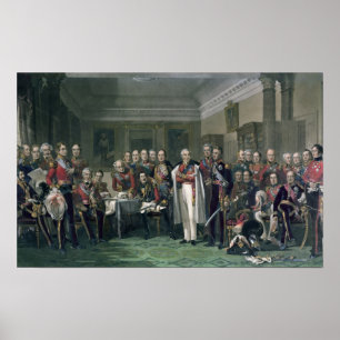 Póster Héroes peninsulares en el United Services Club