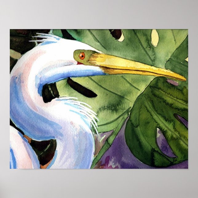 Póster Heron Tropical (Frente)
