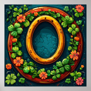 Póster Herradura y trébol