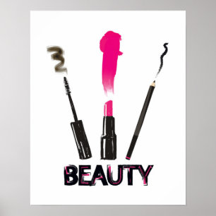 Póster Herramientas de la belleza