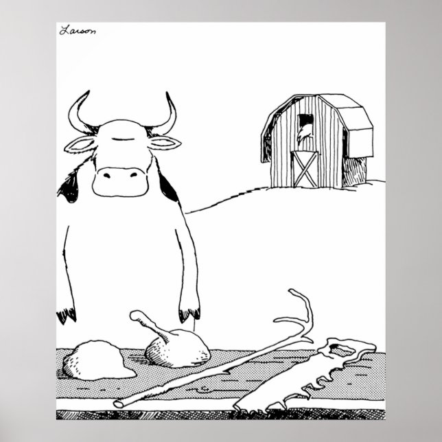 Póster Herramientas de vaca recortadas HQ (Frente)