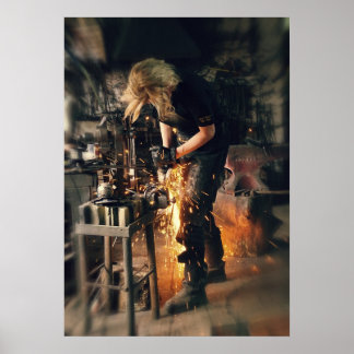 Póster Herrero en el trabajo