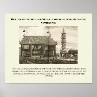 Póster Het gezandtschap der Nederlandtsche Oost-Indische