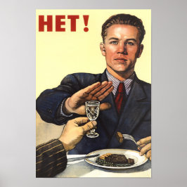 Póster HET - Propaganda soviética contra el alcohol - 195