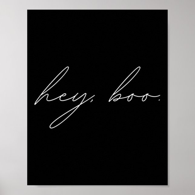 Póster Hey Boo Halloween (Frente)