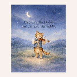 Póster Hey Diddle Diddle – The Cat and the Fiddle